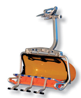 6 Seat Skilift with Wind Break - Orange - The Country Christmas Loft