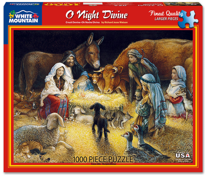 O Night Divine (485pz) - 1000 Piece Jigsaw Puzzle - The Country Christmas Loft