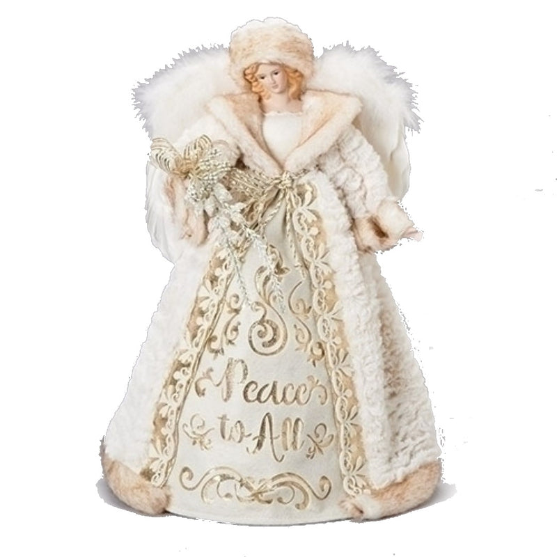 16" Gold Laser Cut Angel Figurine - The Country Christmas Loft