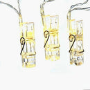 B/O 10L Plastic Clip Warm White Led Lights - The Country Christmas Loft