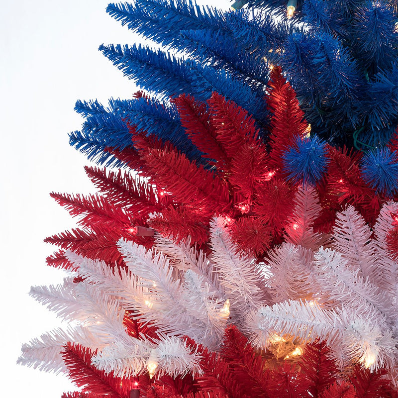 Patriotic American Tree - 5 Feet tall - The Country Christmas Loft