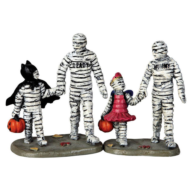 Trick Or Treating With Mummy And Deady - 2 Piece Set - The Country Christmas Loft