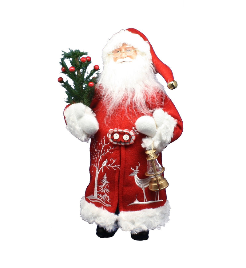 Winter Silhouette Santa Claus Figurine - The Country Christmas Loft