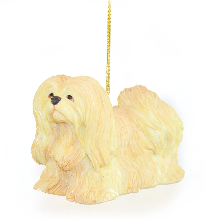 Lhasa Apso Dog Ornament - The Country Christmas Loft