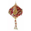 Ruby & Platinum Ornament - - The Country Christmas Loft
