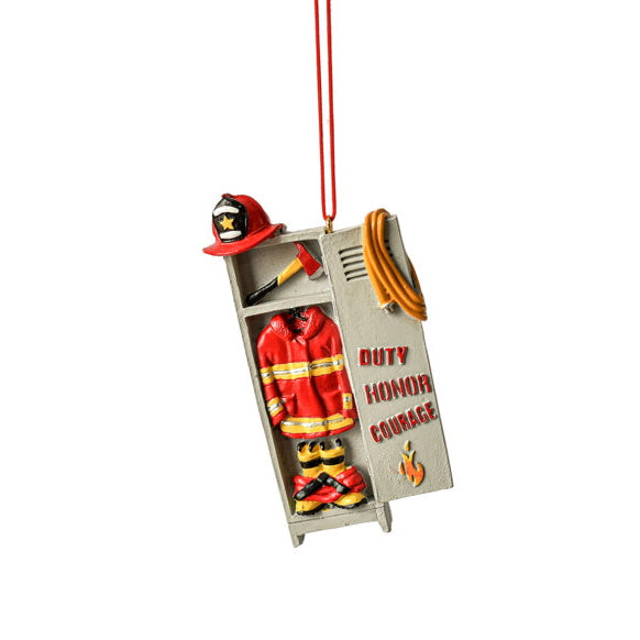Profession Locker Ornament - Firefighter - The Country Christmas Loft