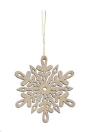 Laser Cut Wood Snowflake Ornament - - The Country Christmas Loft