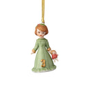 Growing Up Girl Ornament -  Brunette Age 5 - The Country Christmas Loft