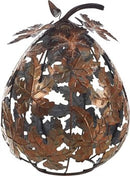 Metal Leaf Pumpkin Centerpiece - Small - Holidays >> Thanksgiving and Harvest - by Tii Collections
