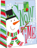 Medium Sized Juvenile Giftbag - It's Snow Time - The Country Christmas Loft