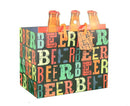 Heavyweight 6-pack Gift Bag - Beer Beer Beer Beer - The Country Christmas Loft