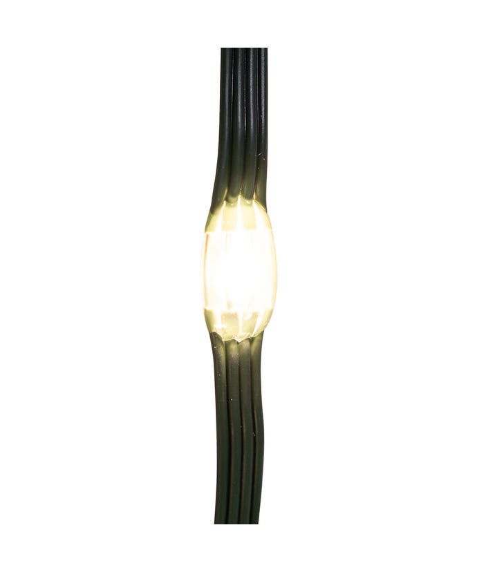 100-Light LED Connectable Green Wire Light Set - Warm White - The Country Christmas Loft
