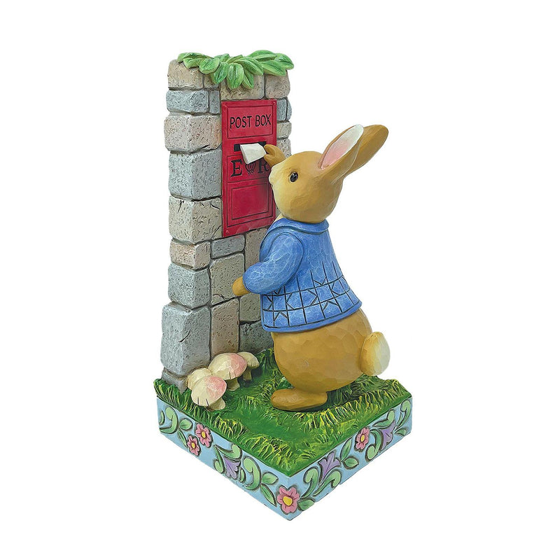 Peter Rabbit Mailing Letters Figurine - The Country Christmas Loft