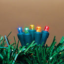 60 Indoor/Outdoor LED String Light - Multi Color - Green Wire - The Country Christmas Loft