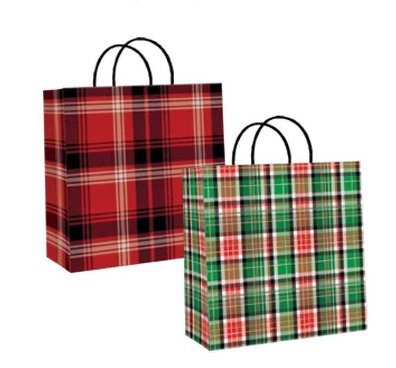 2 Pack Large Kraft Gift Bags - - The Country Christmas Loft