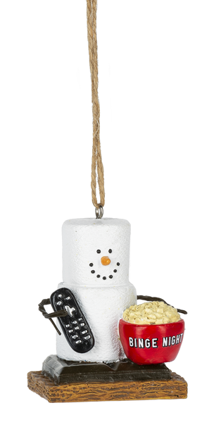 S'mores Binge TV Watching Ornament - The Country Christmas Loft