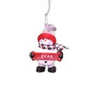 Cozy Snowman Ornament (Letters A - F) - - The Country Christmas Loft