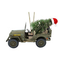 USMC Jeep with Christmas Tree Ornament - The Country Christmas Loft