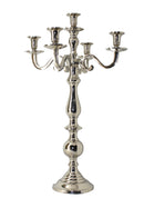 Silver Candelabra - 5 Head - 24 inch - Nickel/Aluminum - The Country Christmas Loft
