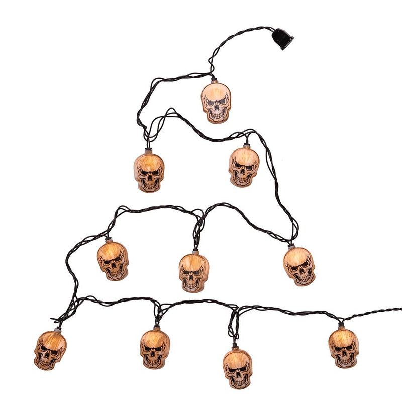 Skull Head 10 Light String Light Set - The Country Christmas Loft