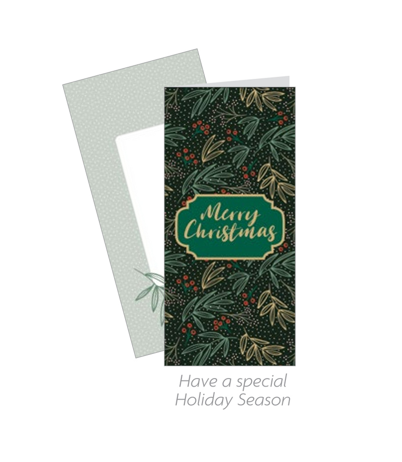Tall Traditions 16 Count Cards -  Pine and Berries - The Country Christmas Loft