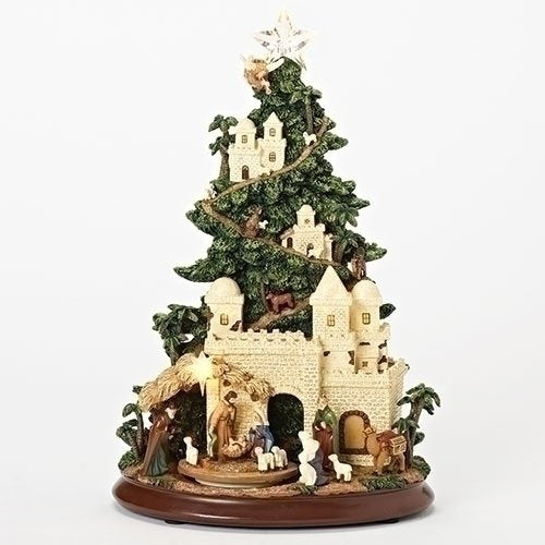 Nativity Tree with Path - The Country Christmas Loft