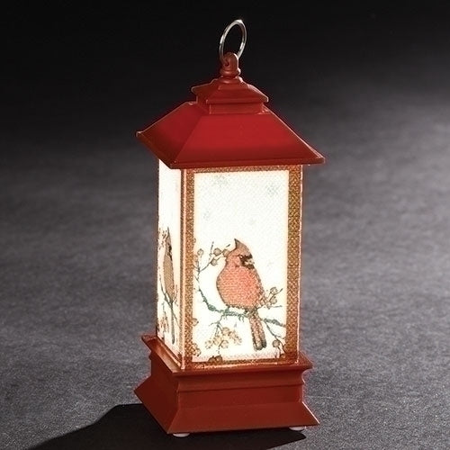 LED Lantern With Cardinal - The Country Christmas Loft