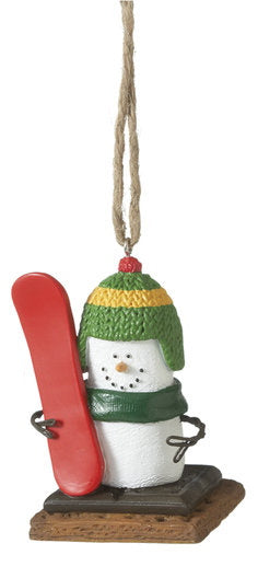 S'mores Winter Sport Ornament - Snowboarding - The Country Christmas Loft