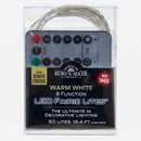 50-Light Multi Function Battery-Operated Warm White LED Fairy Light Set with Remote Control - The Country Christmas Loft