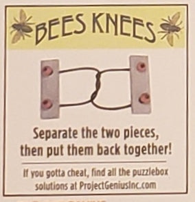Puzzlebox Brainteaser - Bees Knees - The Country Christmas Loft