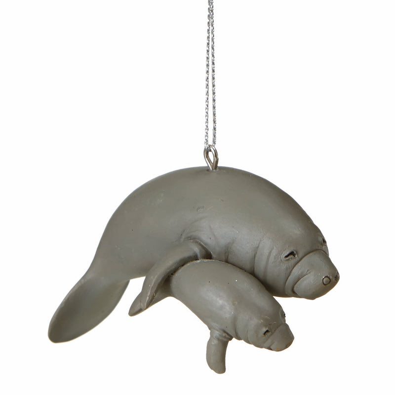 Manatee and Baby Ornament - The Country Christmas Loft