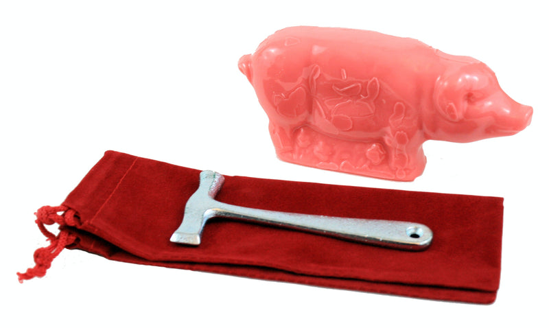 The Famous Peppermint Pig - Noel (8 ounce with Hammer) - The Country Christmas Loft