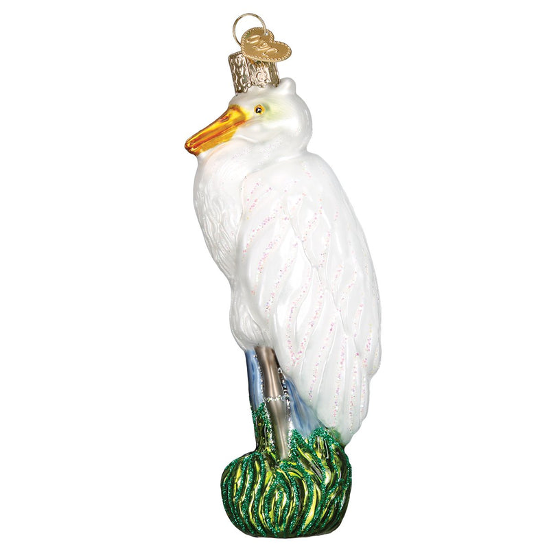 Old World Christmas  Great Egret - The Country Christmas Loft