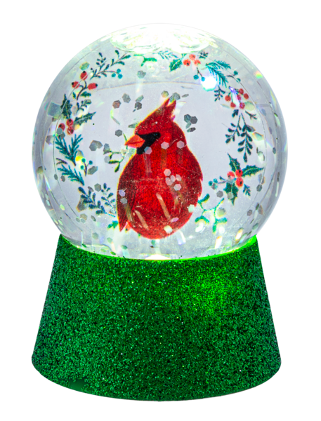 LED Light Up Cardinal with Holly Mini Shimmer – The Country Christmas Loft