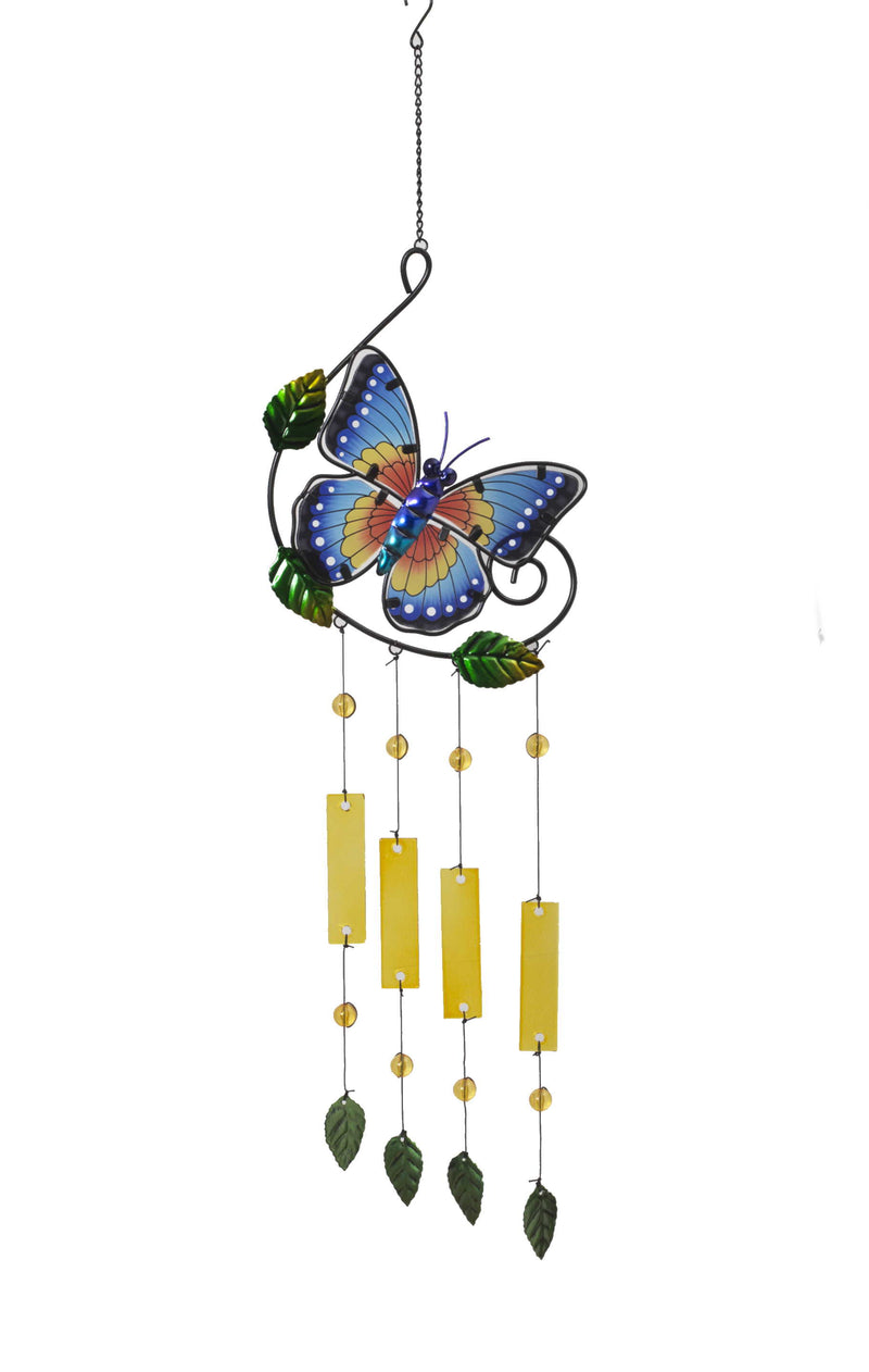 Metal Butterfly Wind Chime - The Country Christmas Loft