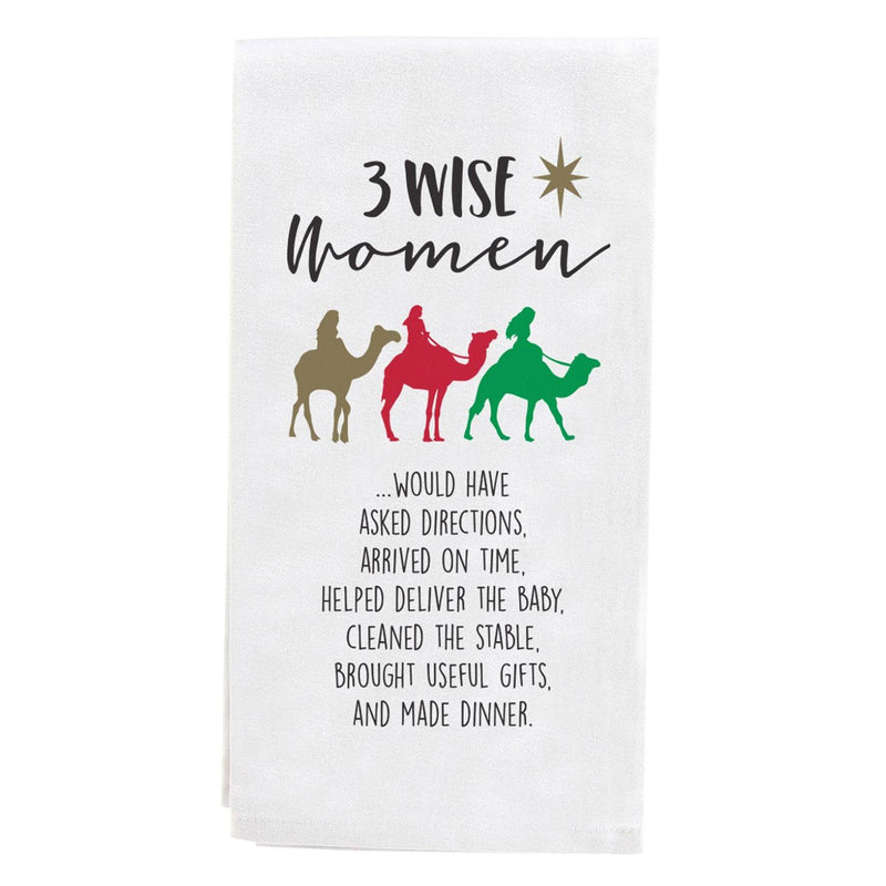 3 Wise Women Tea Towel - The Country Christmas Loft
