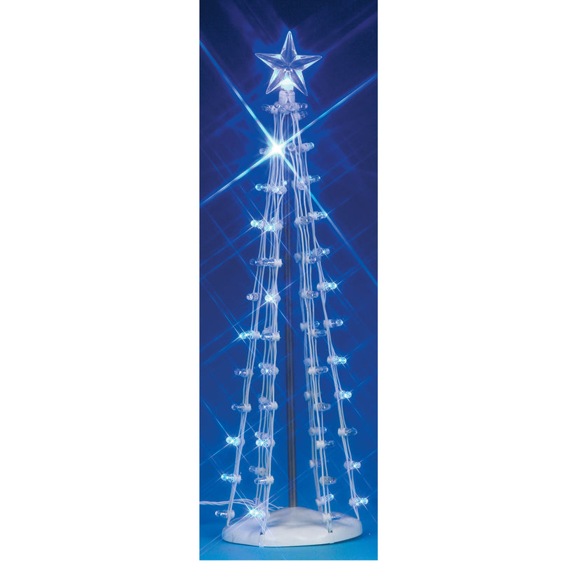 Lighted Silhouette Tree - Blue - 9 Inch - The Country Christmas Loft