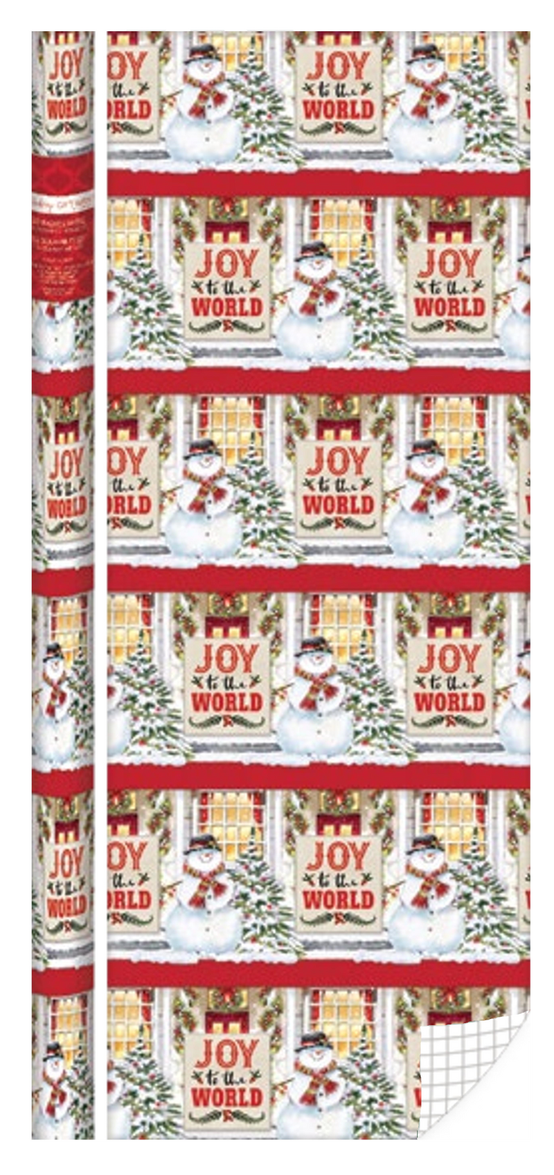 Traditional Roll Wrap - 30" x 168" - Joy to the World - The Country Christmas Loft