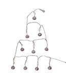 10-Light Silver Bell With Warm White LED Light Set - The Country Christmas Loft