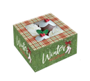 Bakery Box - 4 Cup Cakes or Cookies - Winter Wishes - The Country Christmas Loft