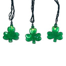 UL 10-Light Shamrock Light Set With Green Wire