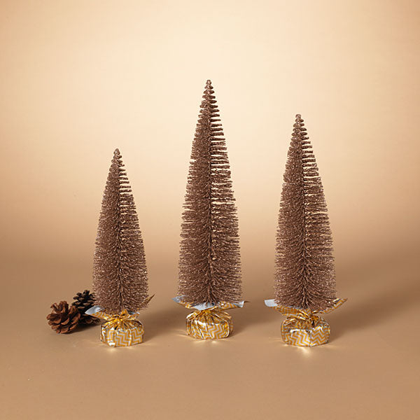 Holiday Bottle Brush Trees - 3 Piece Set - - The Country Christmas Loft