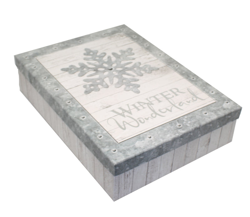 Rectangular Gift Box - 14.75x10.5x3.5 - - The Country Christmas Loft