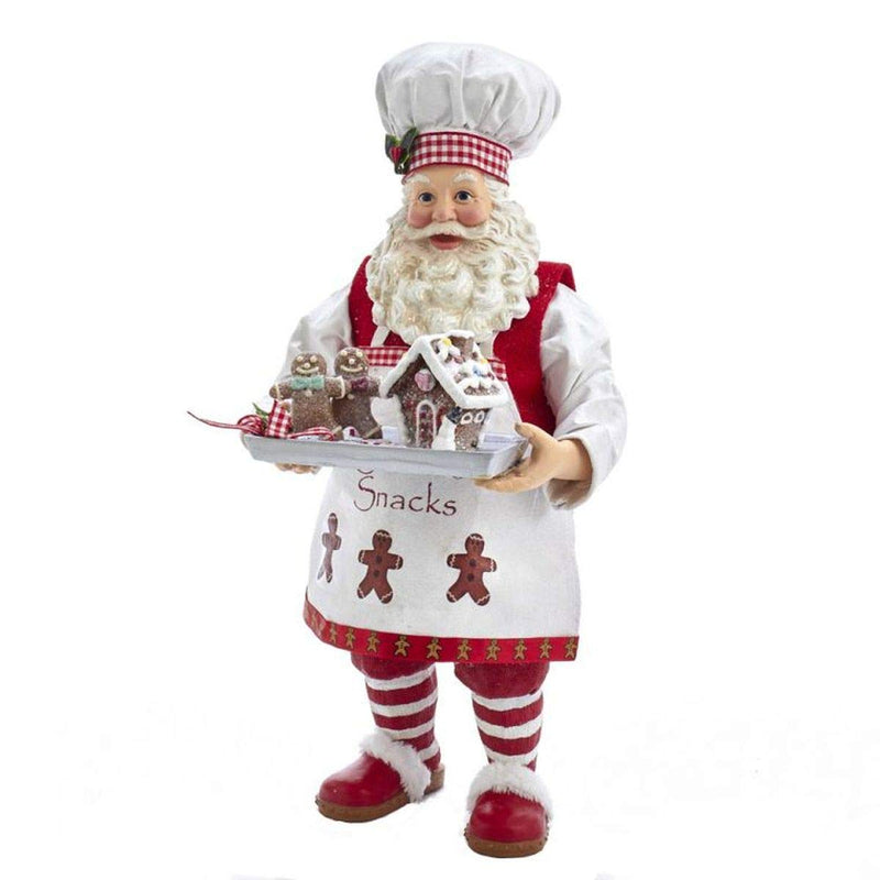 Fabriche Gingerbread Chef Santa - The Country Christmas Loft