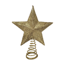 Mini Glitter Star Tree Topper - Gold