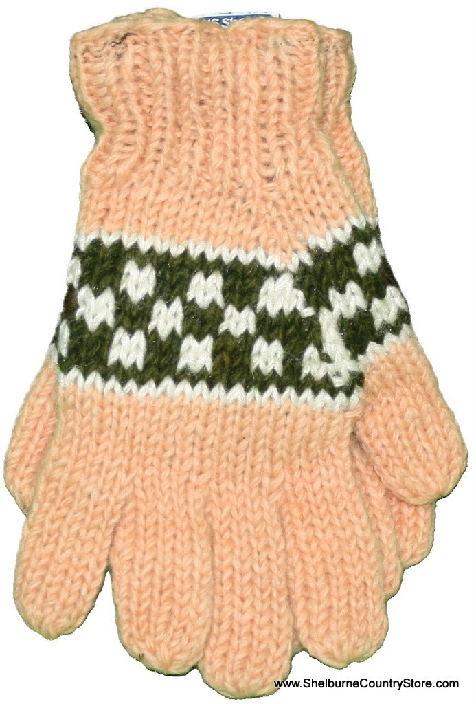 Fleece Lined Wool Glove - Style 8 - The Country Christmas Loft