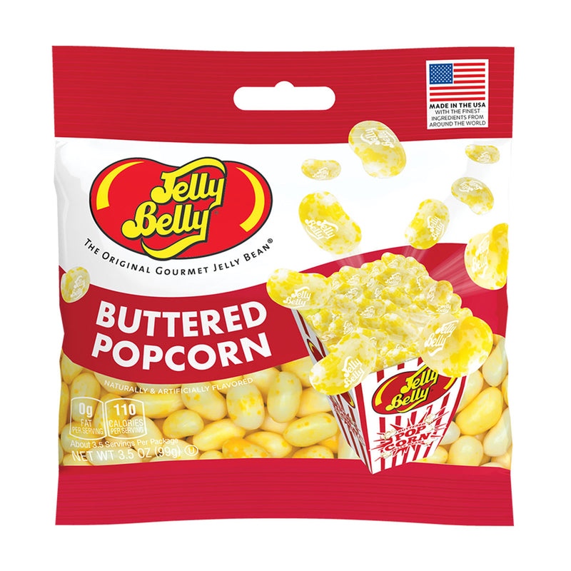 Jelly Belly Buttered Popcorn Jelly Beans Mix 3.5  oz - The Country Christmas Loft