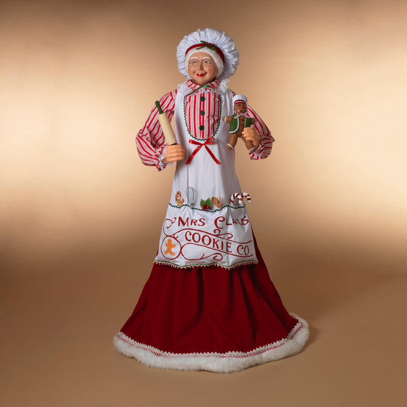 Mrs. Santa - Cookie Chef - 68 Inch Figurine - The Country Christmas Loft