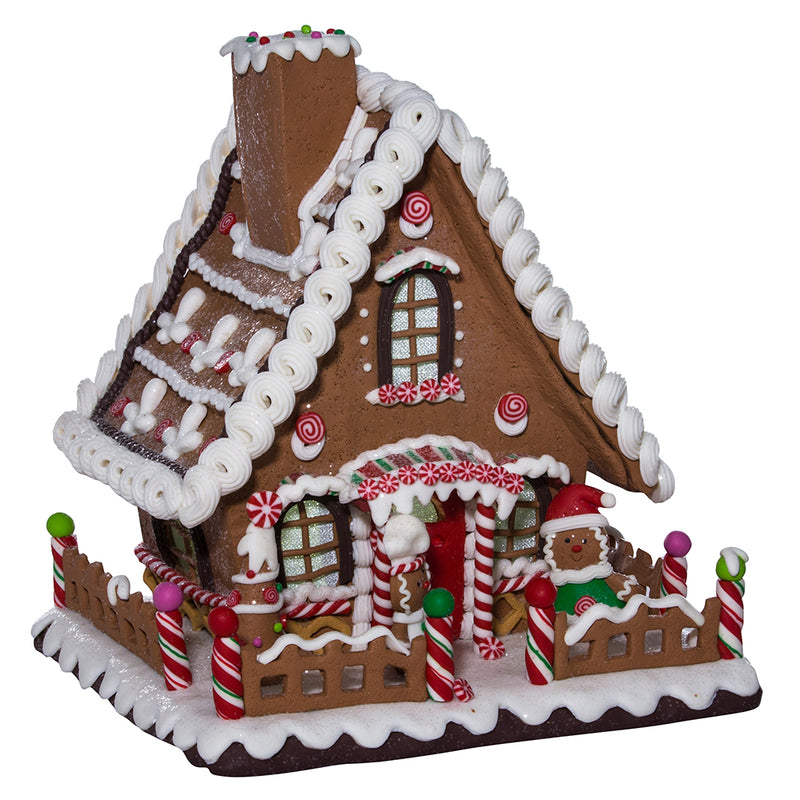 Gingerbread LED Candy House Table Piece - The Country Christmas Loft