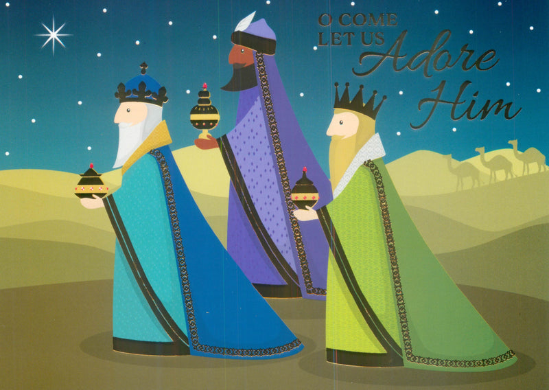 Religious Christmas 16 Card Set - O Come let us Adore Him - The Country Christmas Loft